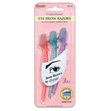 Eyebrow Razor Short Blade 3Pc/Card