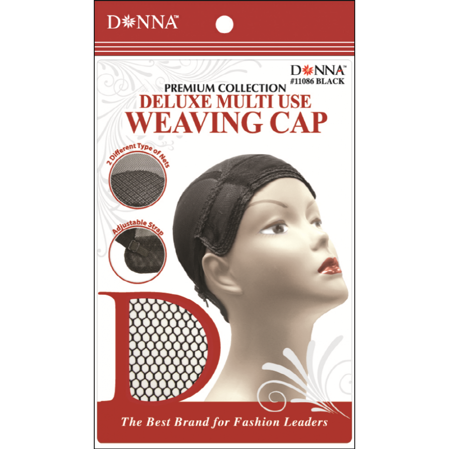 Donna's Premium Adjustable Multi Use Weaving Cap (Black)