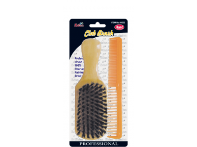 Club Brush W/Comb Hard