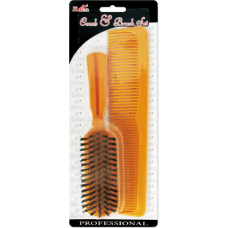 9 Comb+Plastic Brush Set