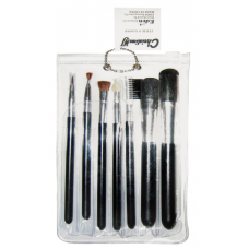 8Pc Makeup Brush Black