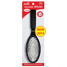 BLISTER (LARGE)  WIG BRUSH * BLACK *  12dz/cs